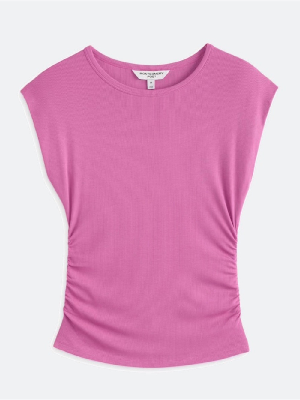 Montgomery Post Ruched Rib Knit Top - Picture 1 of 4